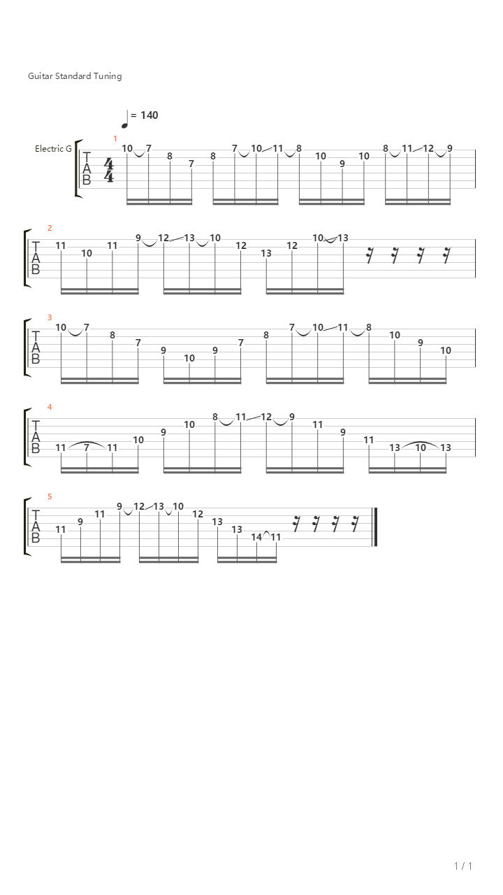 Sweep Picking Practice吉他谱