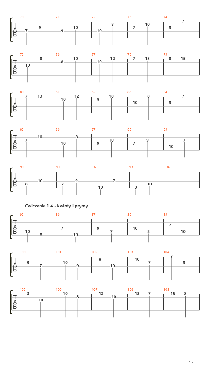 Triads Practice In C Ionian Scale Most Popular Position吉他谱