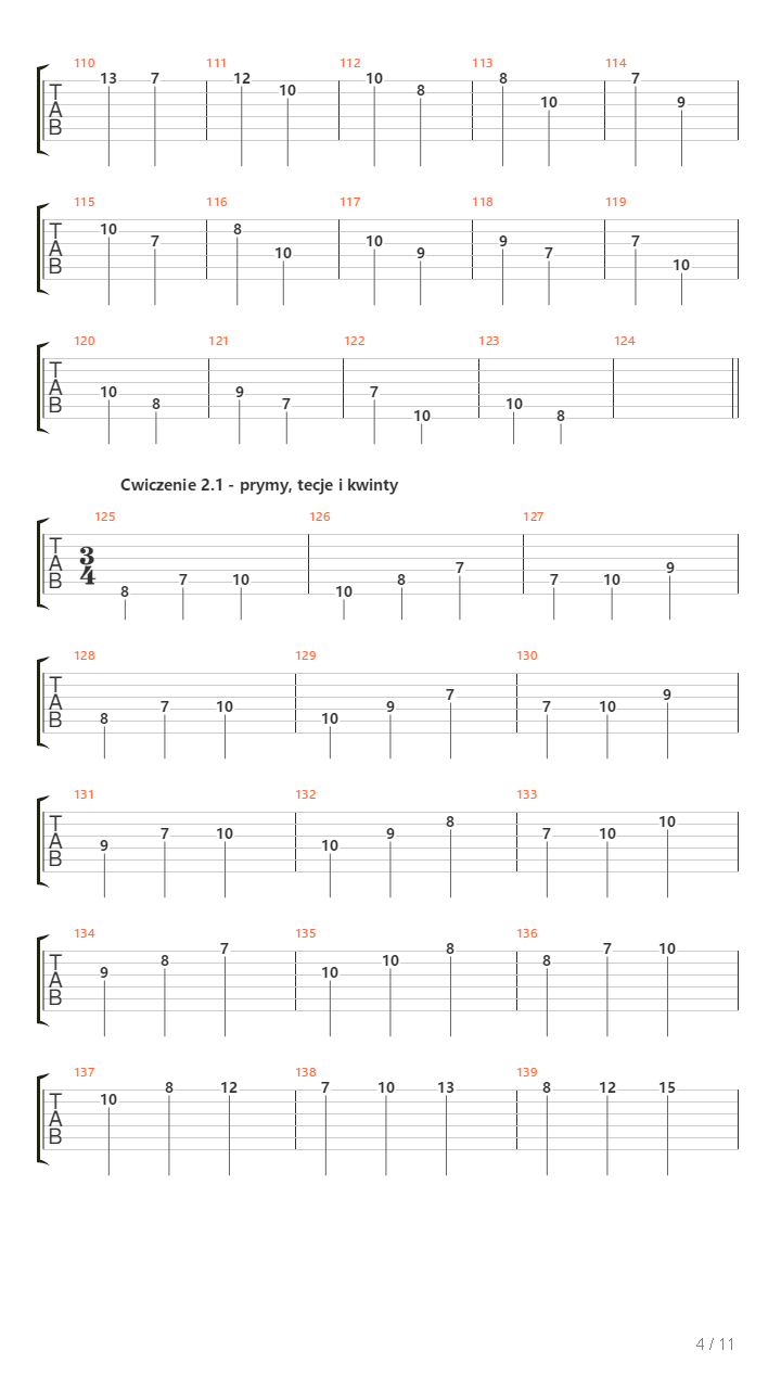 Triads Practice In C Ionian Scale Most Popular Position吉他谱