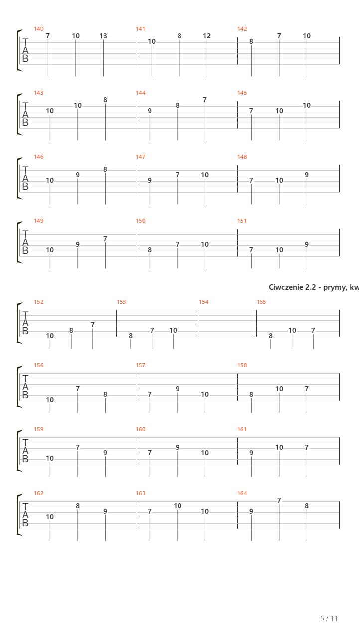 Triads Practice In C Ionian Scale Most Popular Position吉他谱