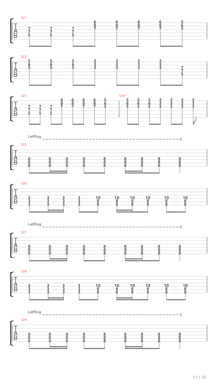 Surpassing The Burden吉他谱