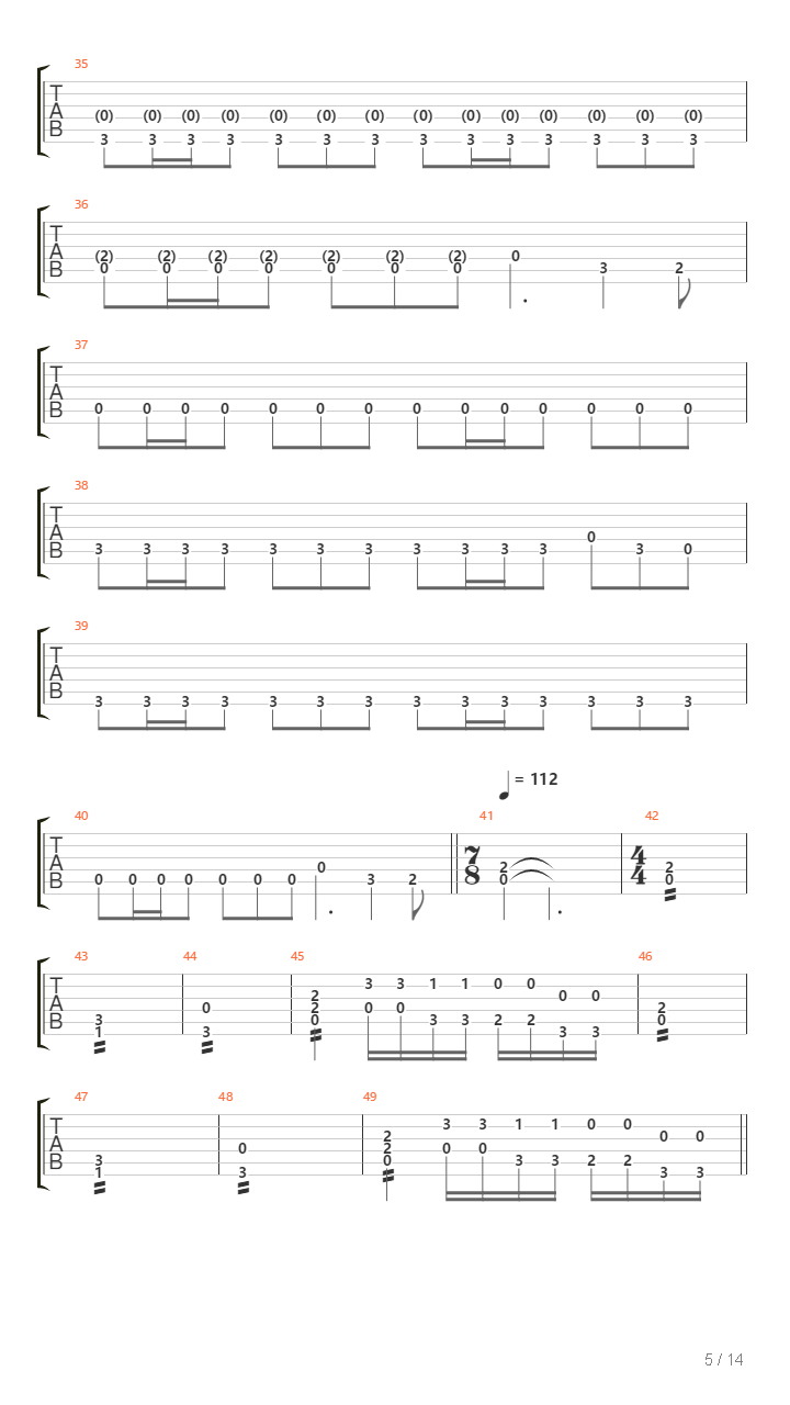 La Bruja吉他谱