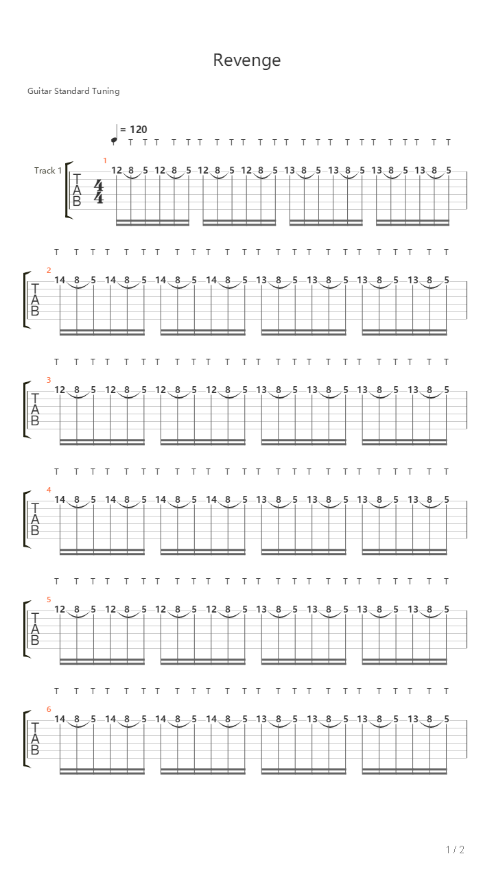 Revenge吉他谱