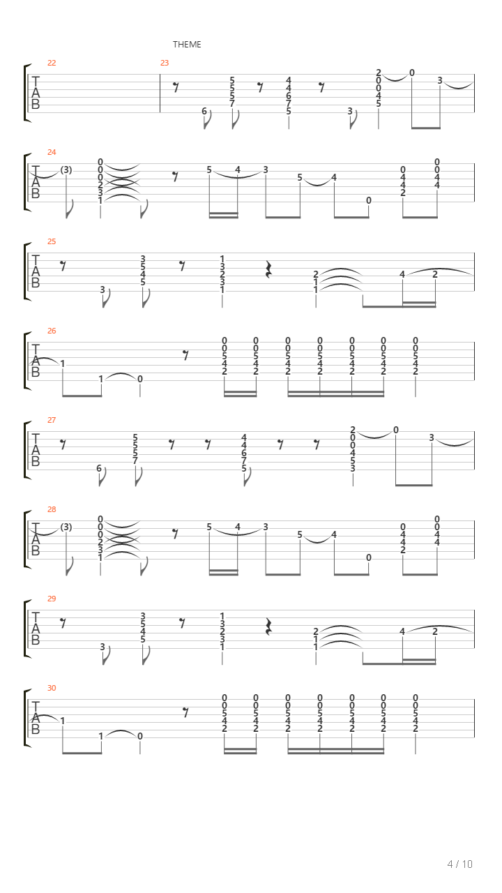 Siguiriyas In Drop B吉他谱