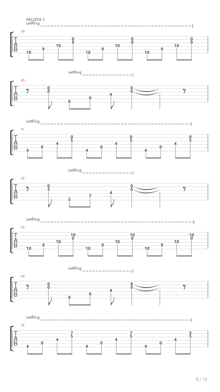 Siguiriyas In Drop B吉他谱