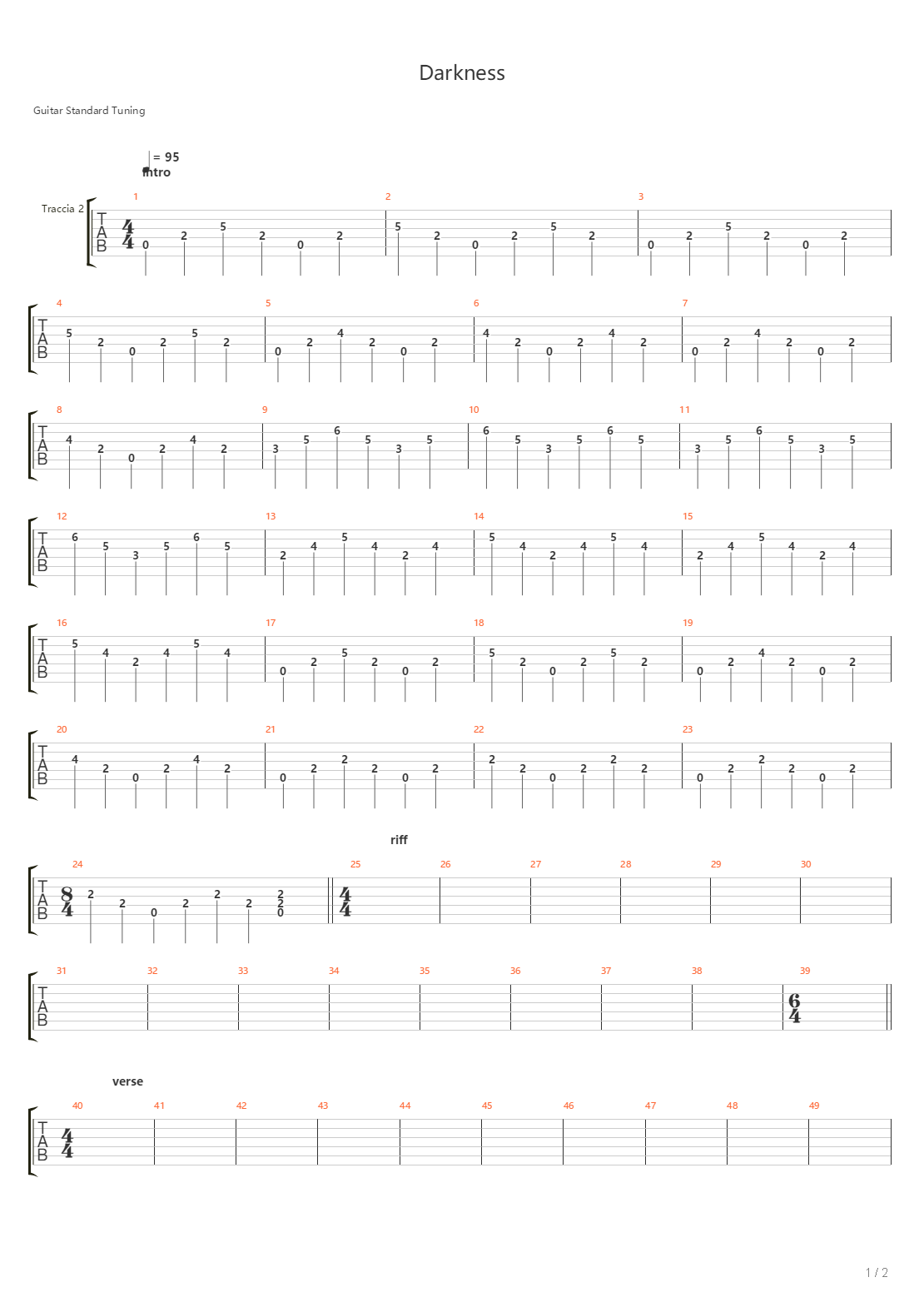 Darkness吉他谱