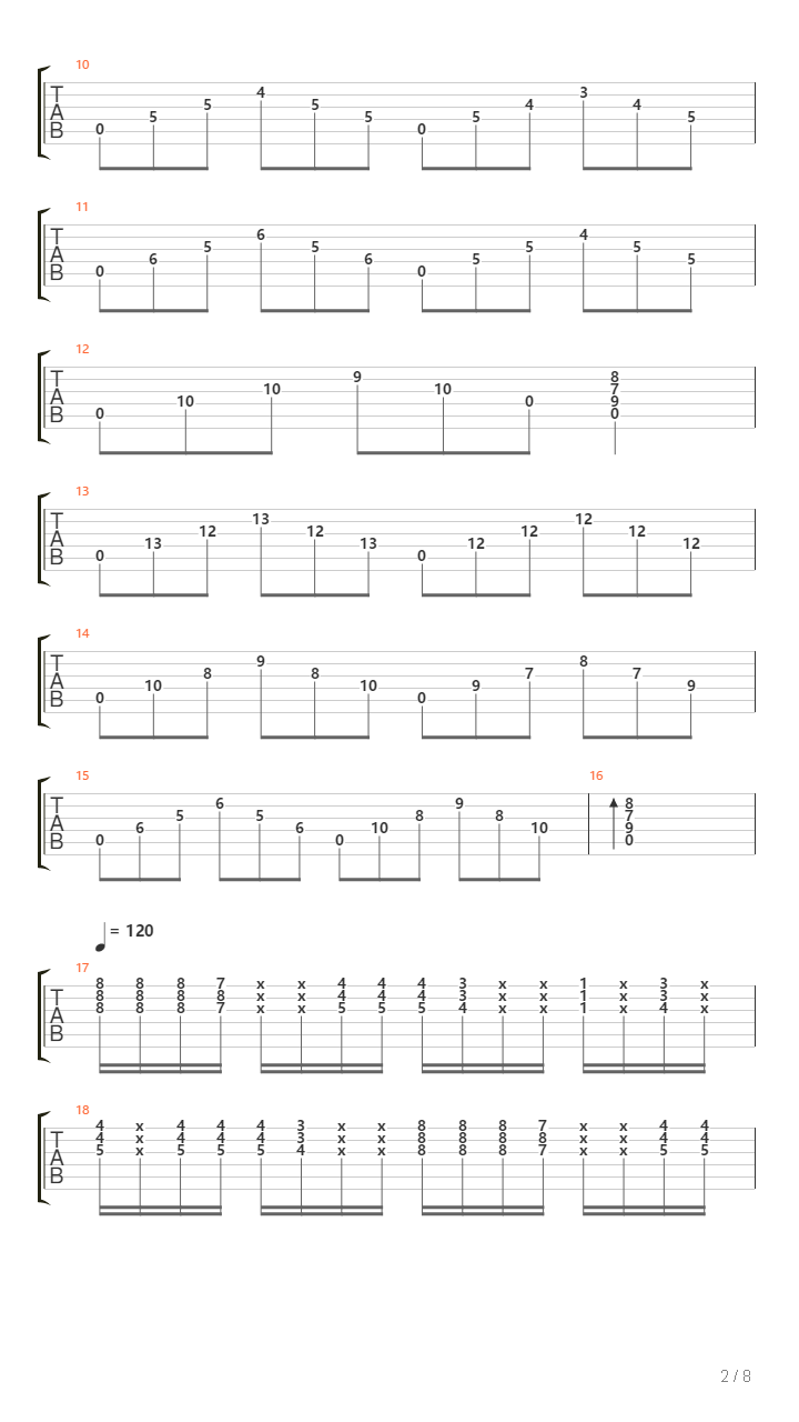 The Journey Of The Phrygians From Madrid吉他谱