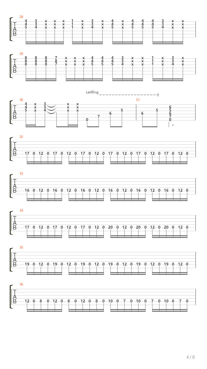 The Journey Of The Phrygians From Madrid吉他谱