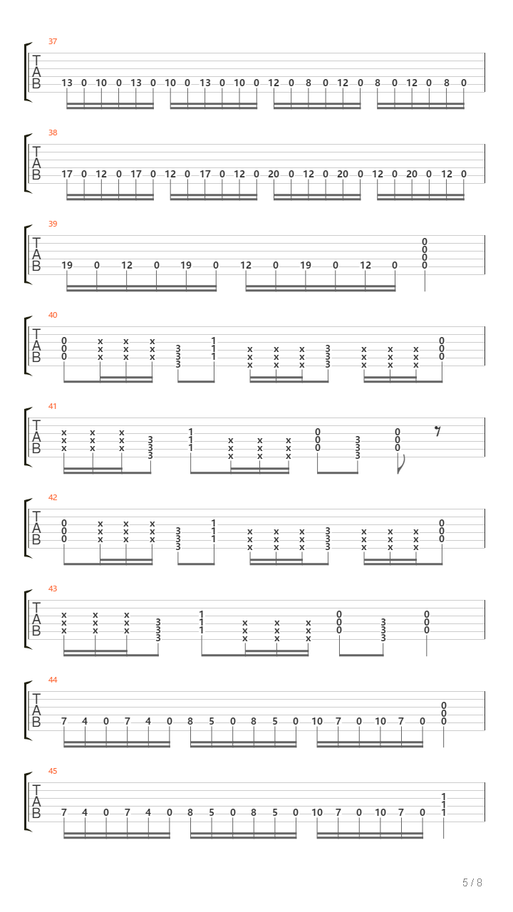 The Journey Of The Phrygians From Madrid吉他谱