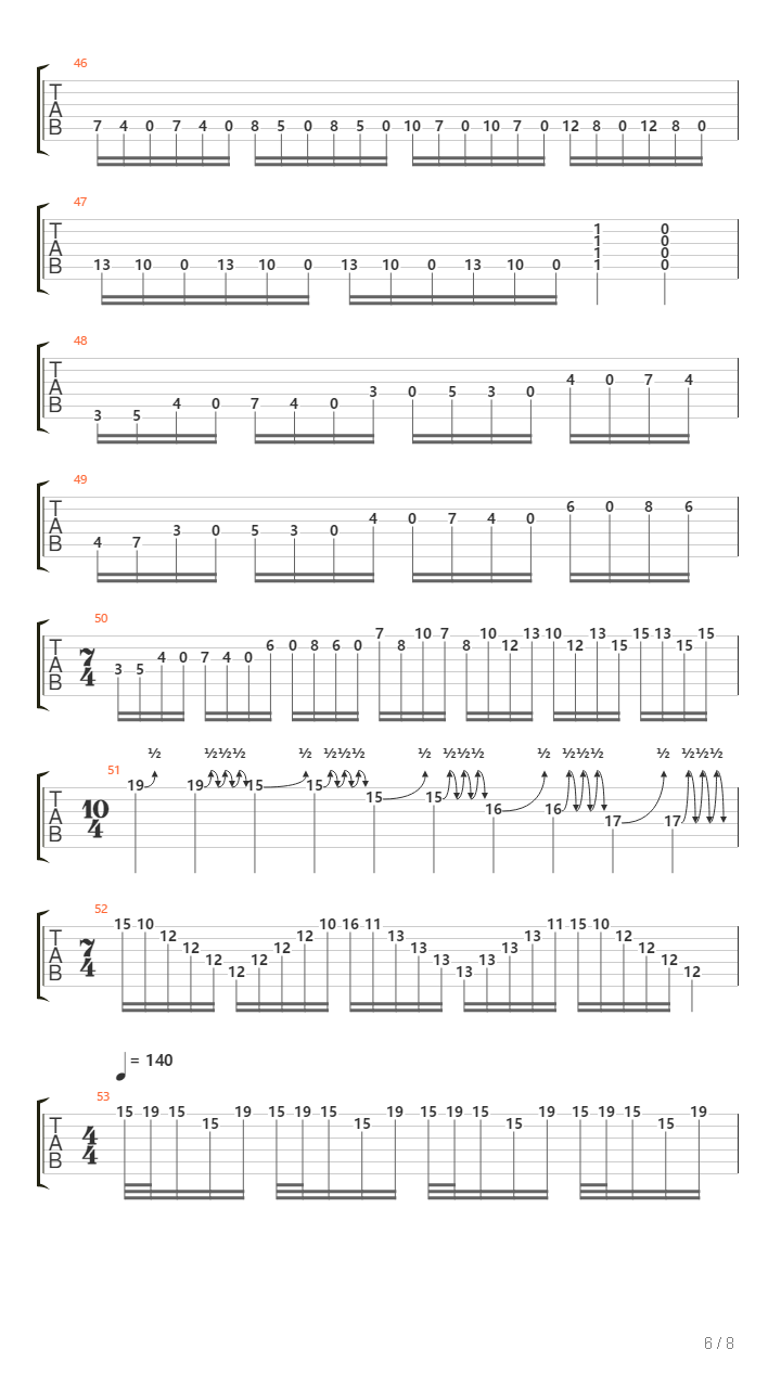 The Journey Of The Phrygians From Madrid吉他谱