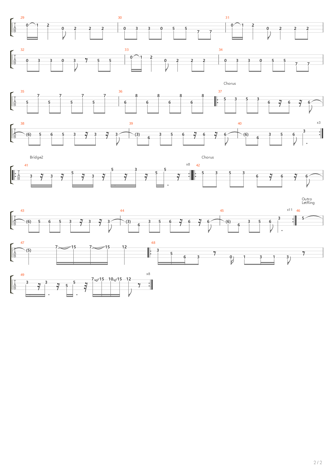 Stomp吉他谱