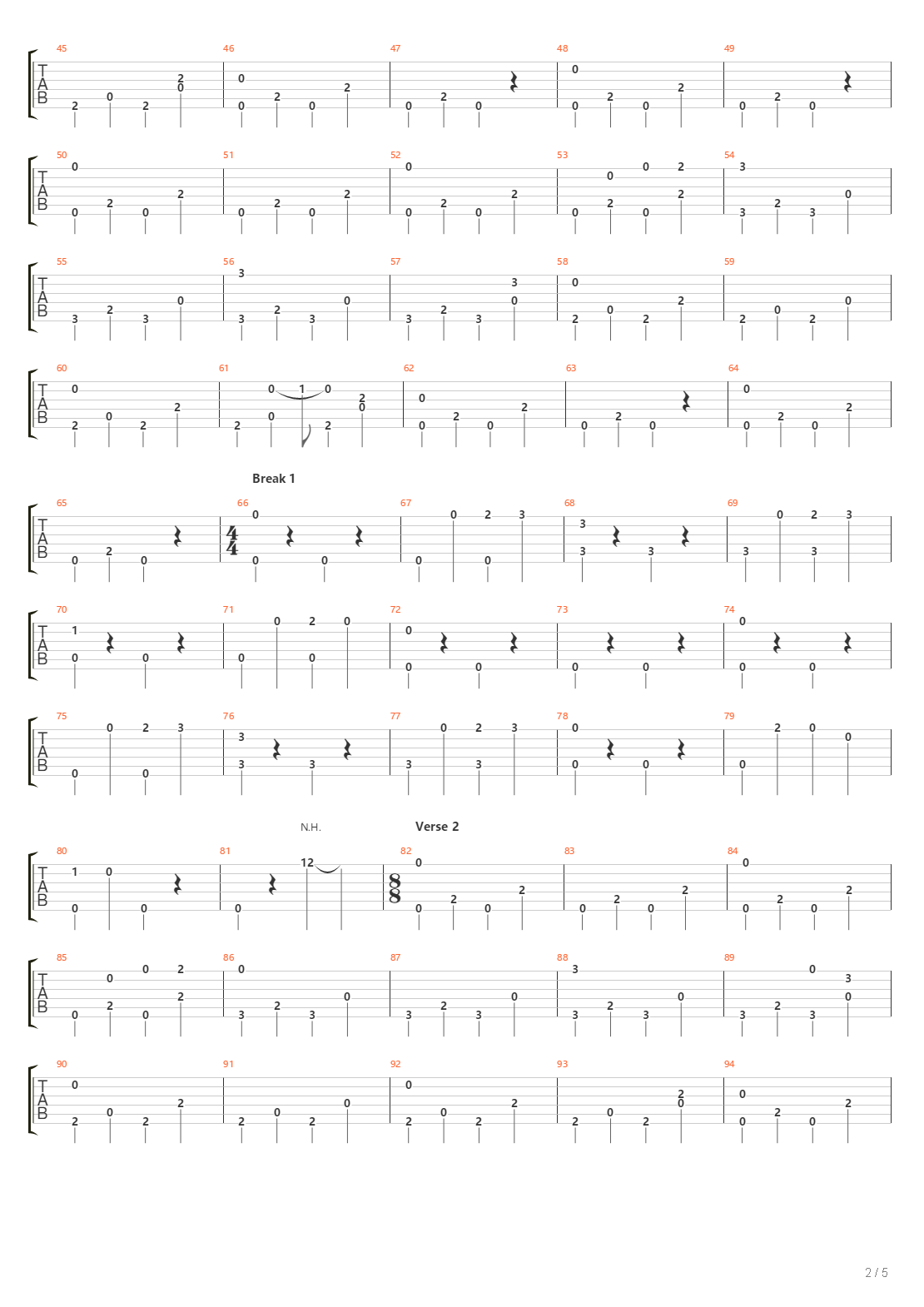 180 Waltz吉他谱