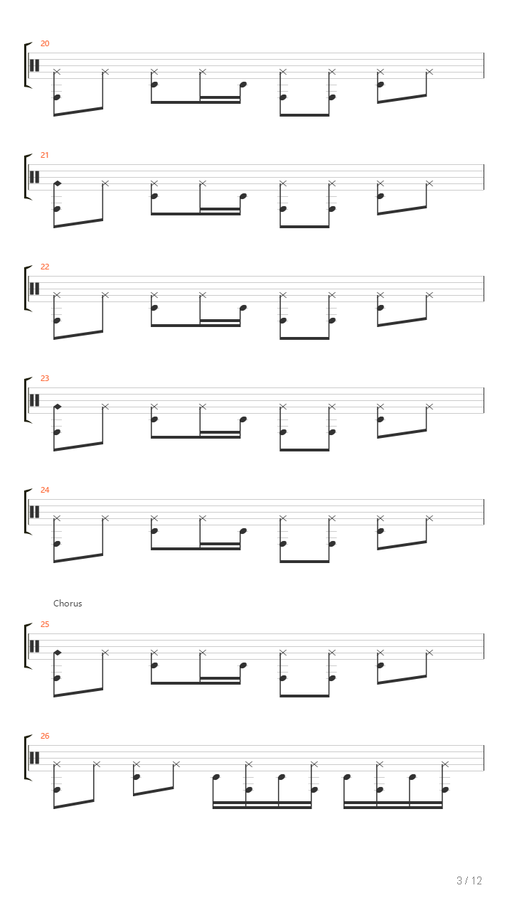 The Run吉他谱