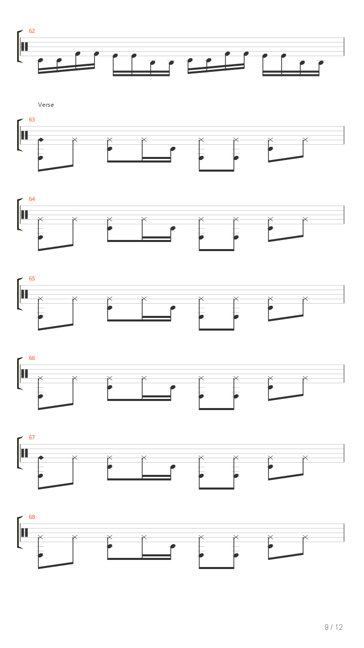 The Run吉他谱