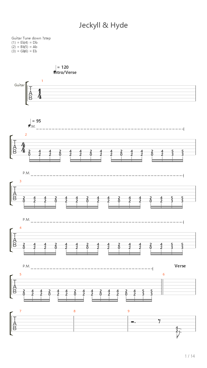 Jeckyll Hyde吉他谱