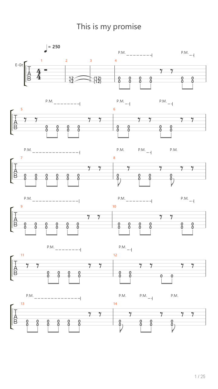 This Is My Promise吉他谱