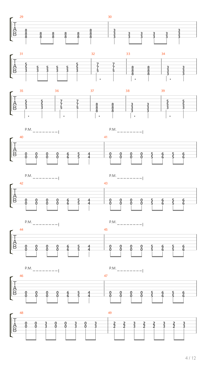 Song 1吉他谱