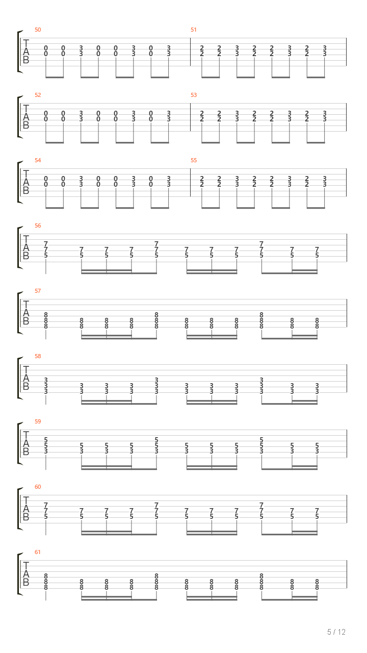 Song 1吉他谱