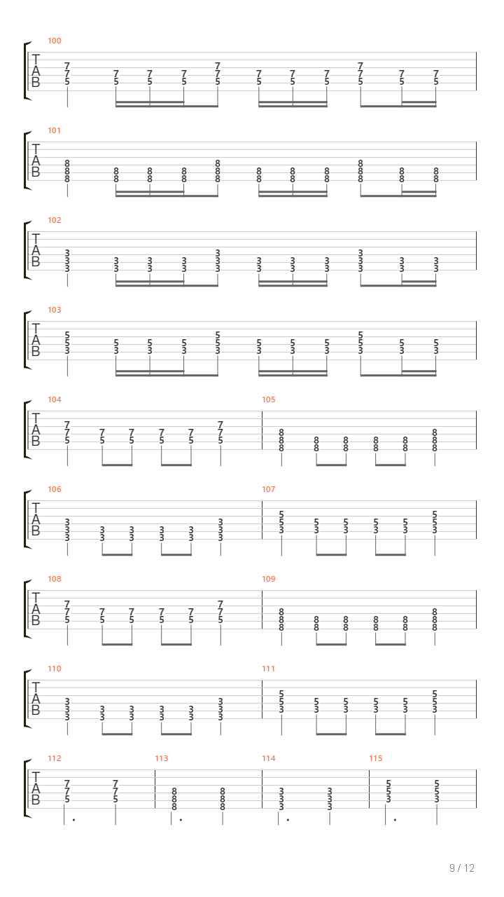 Song 1吉他谱