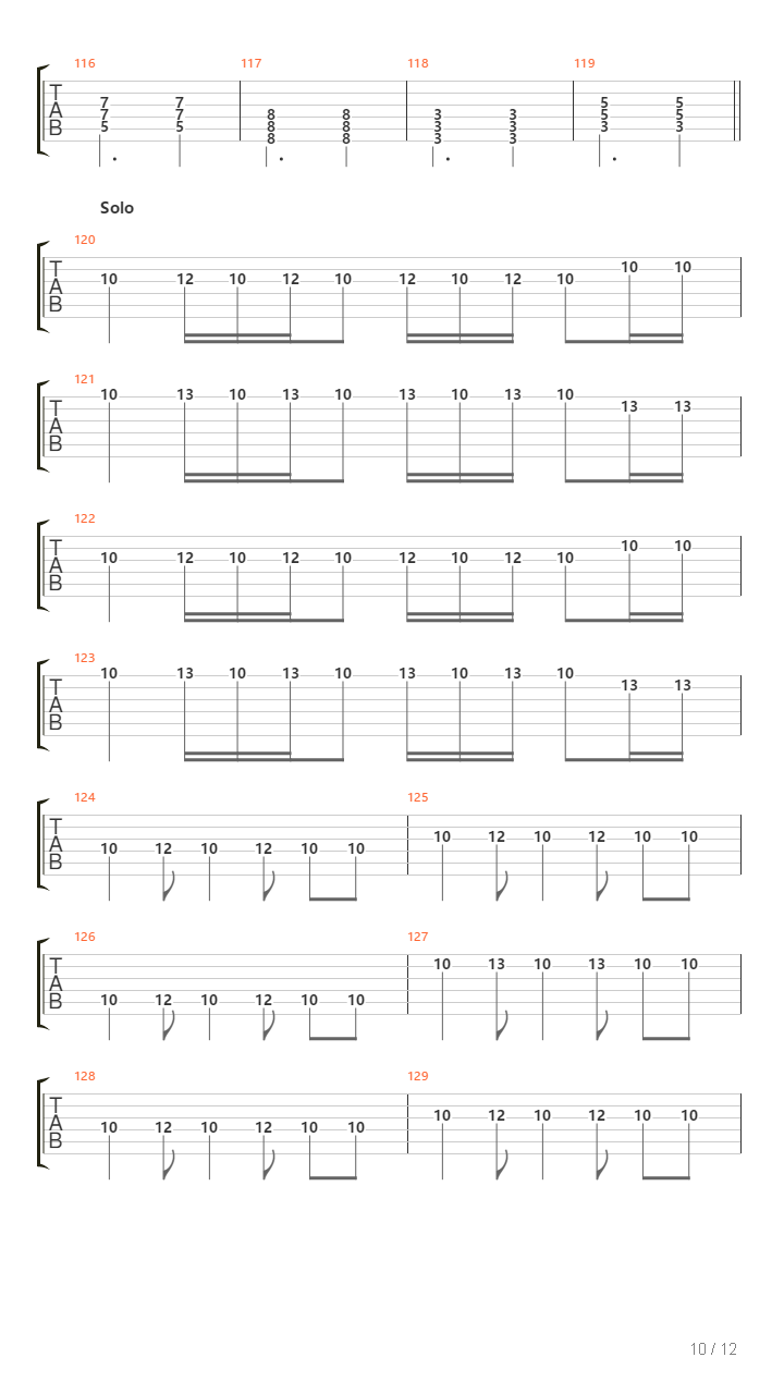 Song 1吉他谱