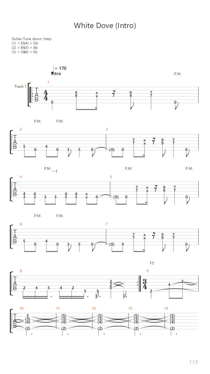 White Dove吉他谱