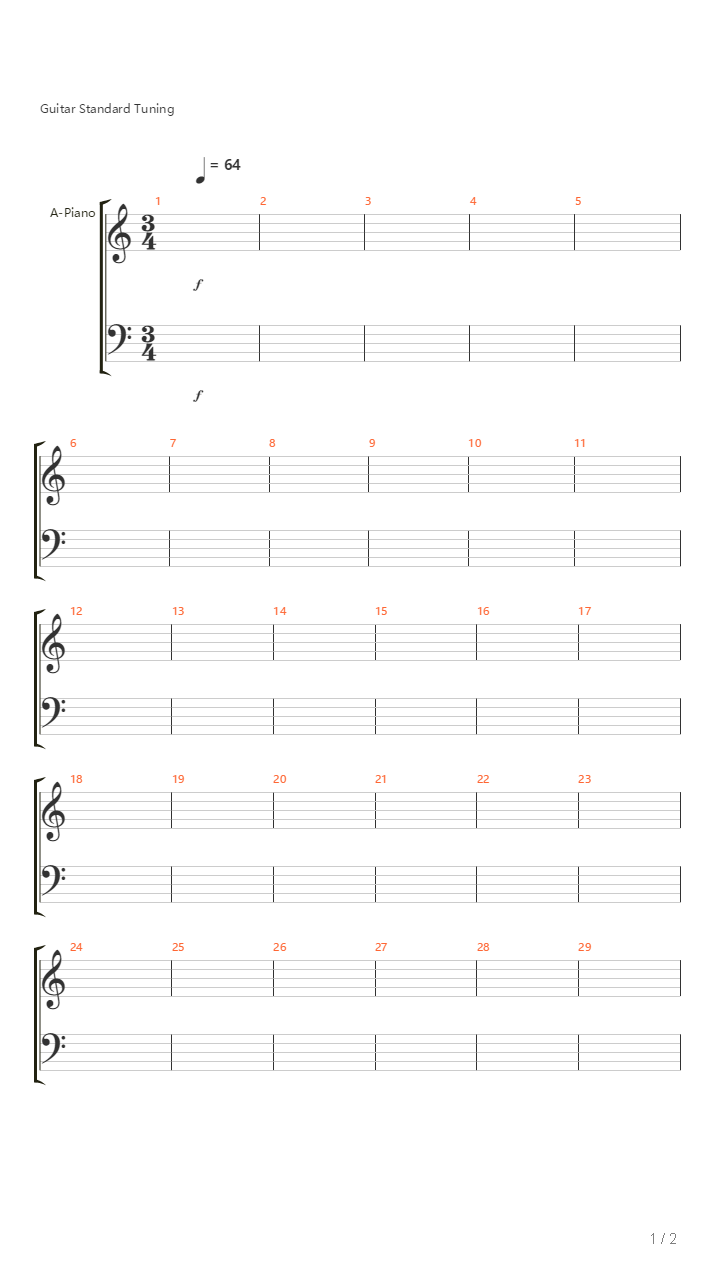 Prelude Op 3吉他谱