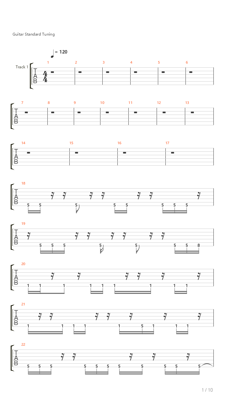 Repercussion吉他谱