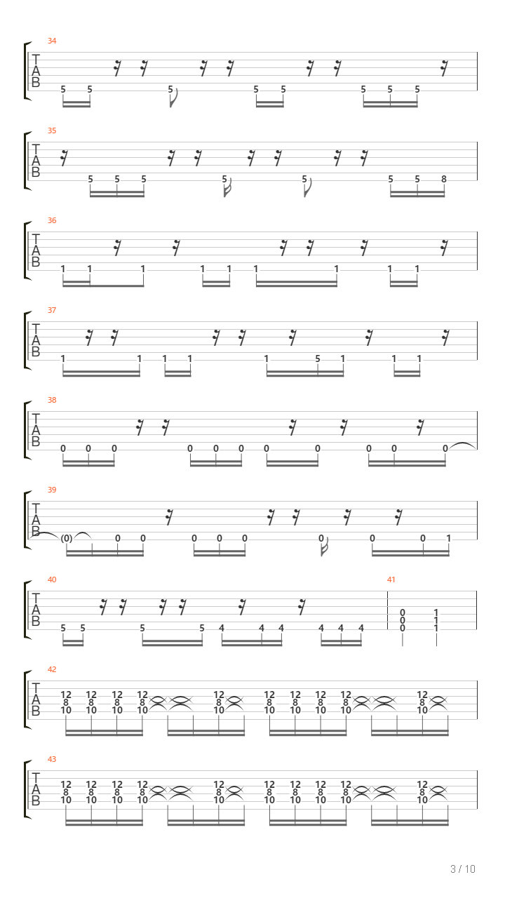 Repercussion吉他谱