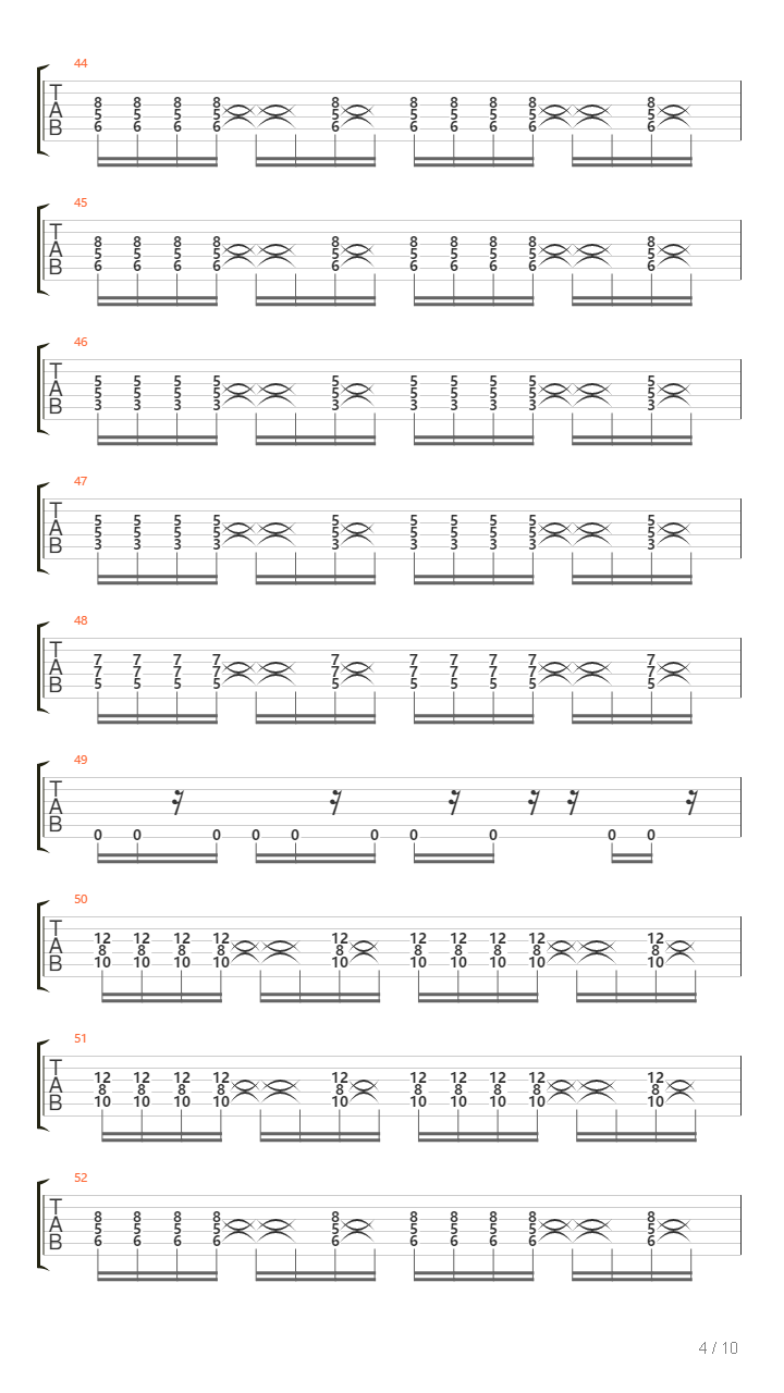 Repercussion吉他谱