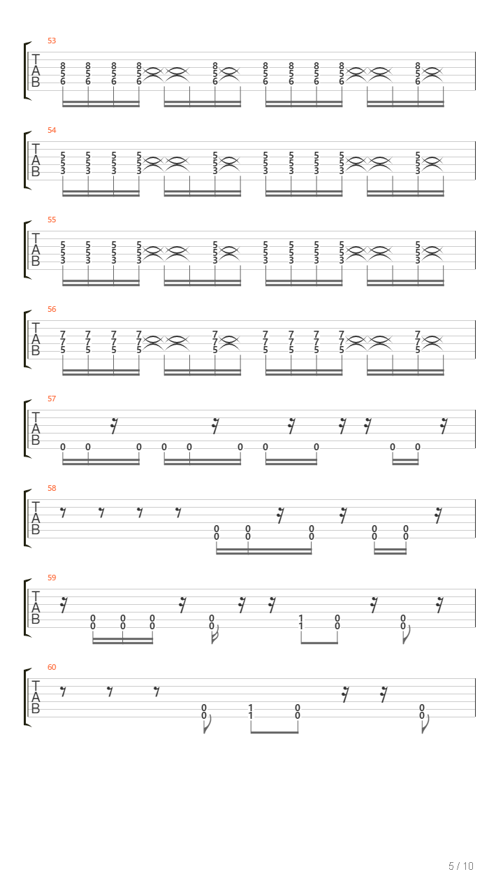 Repercussion吉他谱