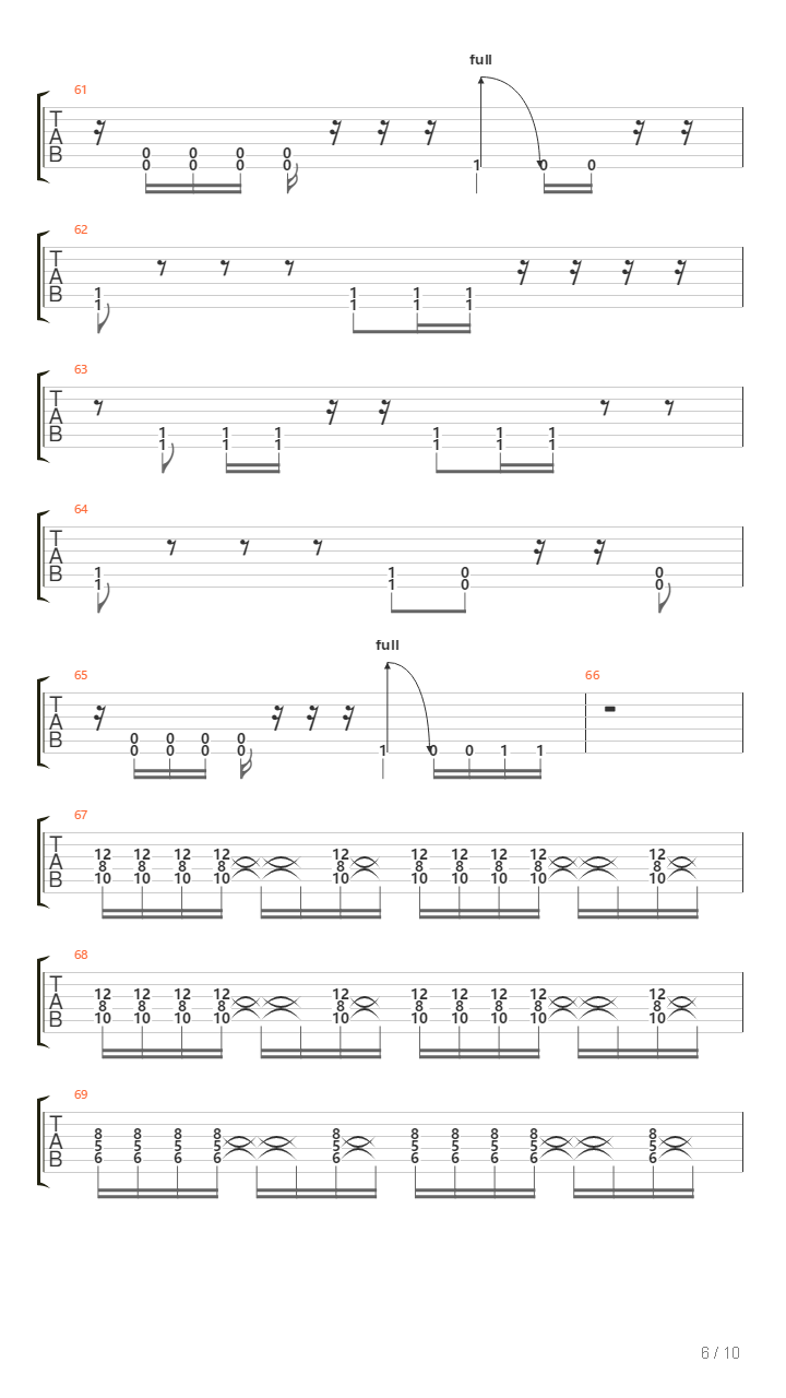 Repercussion吉他谱