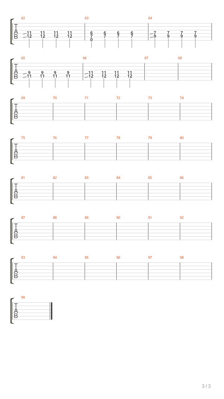 Lenguas De Fuego En El Cielo吉他谱