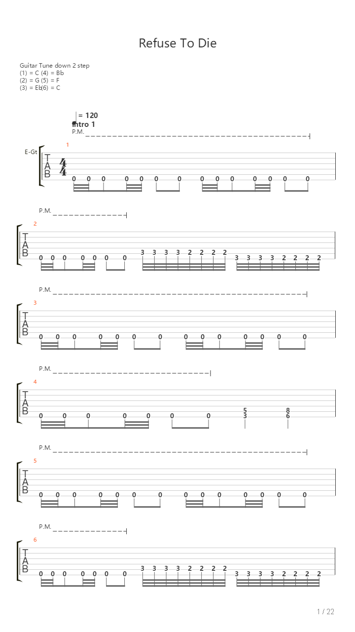 Refuse To Die吉他谱