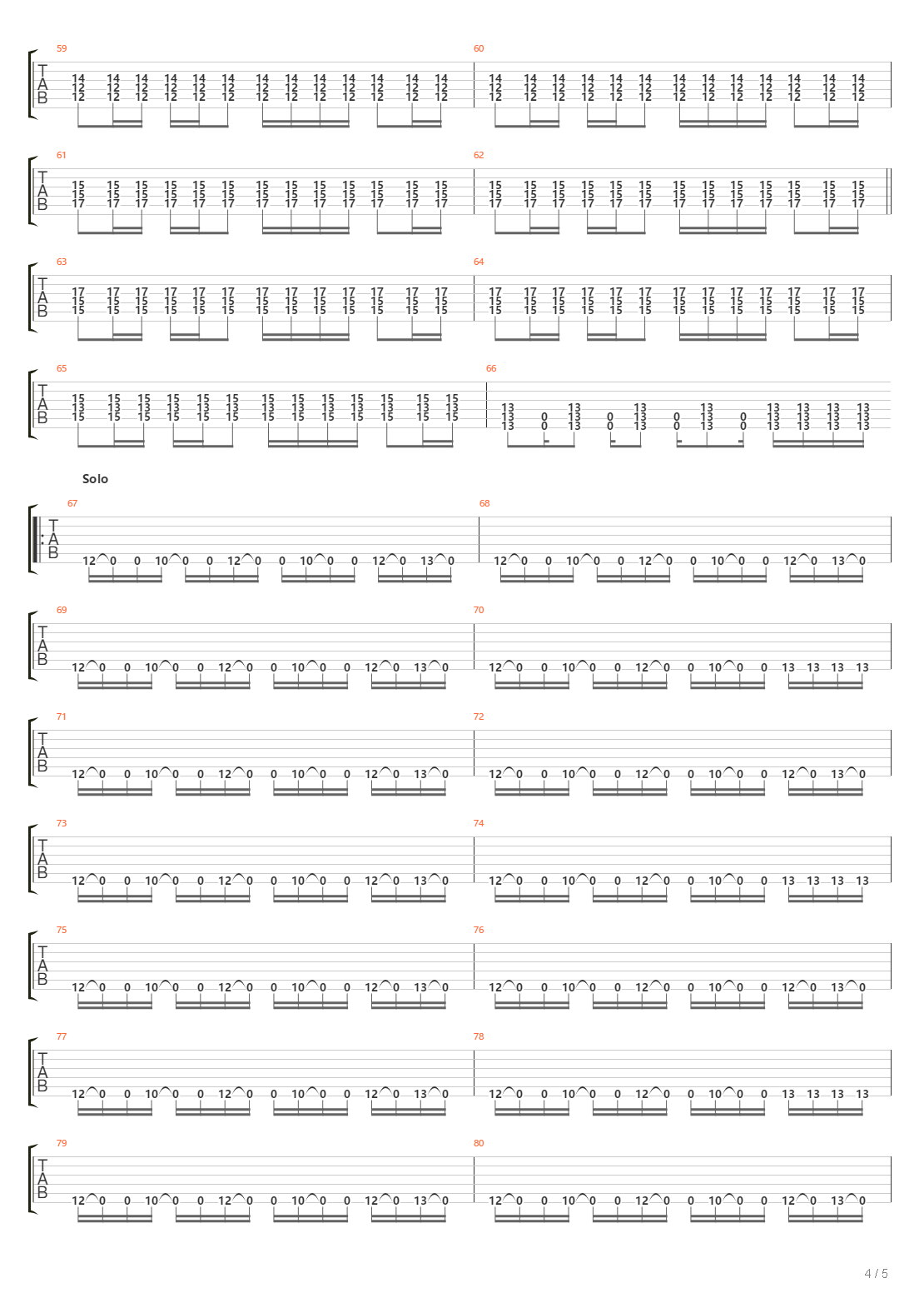 The Liars吉他谱