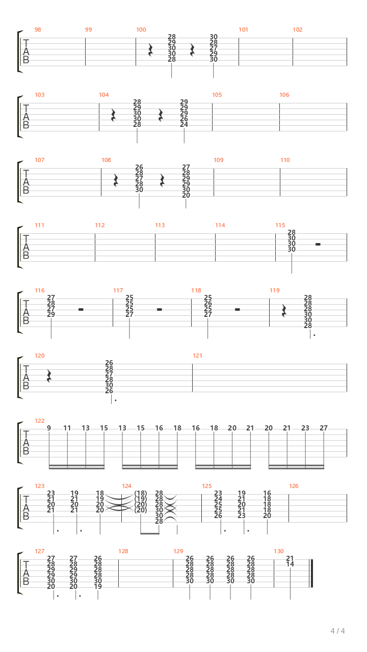 Let It Go Heavy Metal Version吉他谱