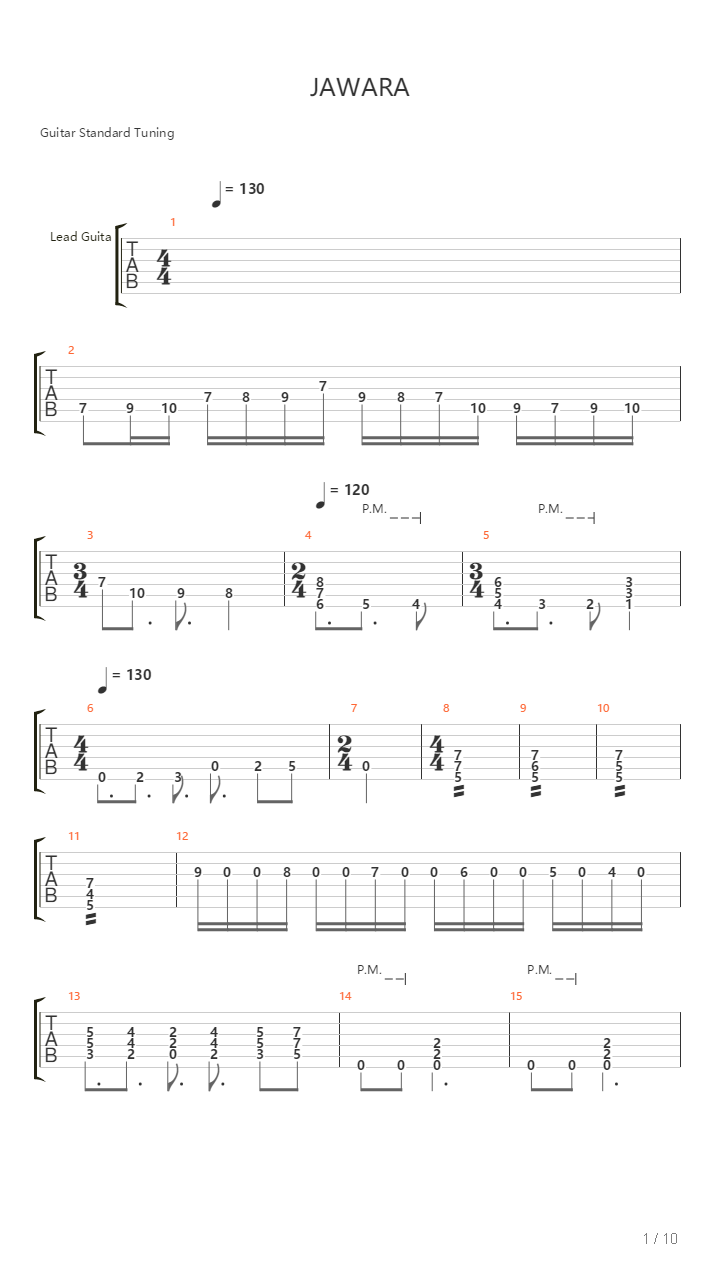 Jawara吉他谱