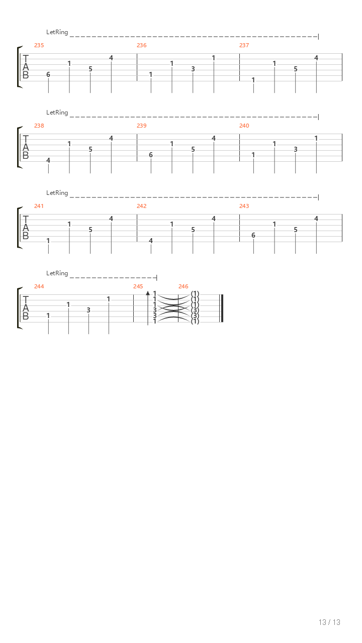 Song Of The Lamb吉他谱