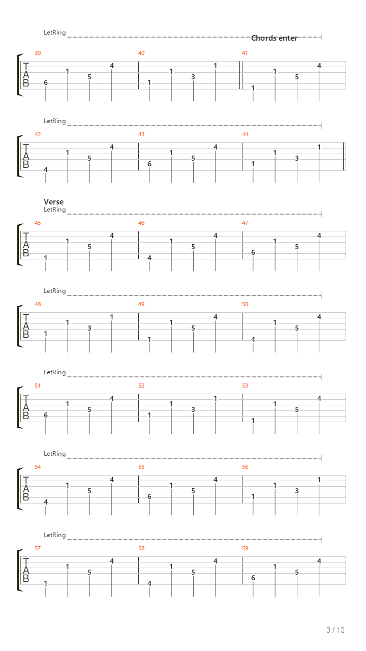 Song Of The Lamb吉他谱