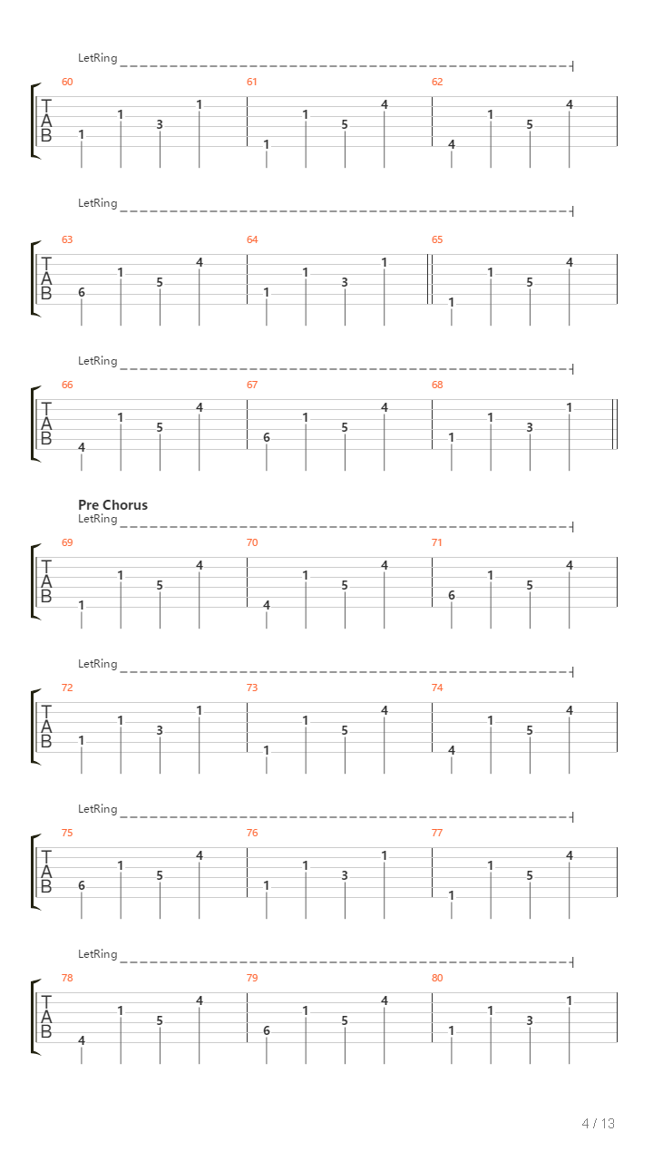 Song Of The Lamb吉他谱