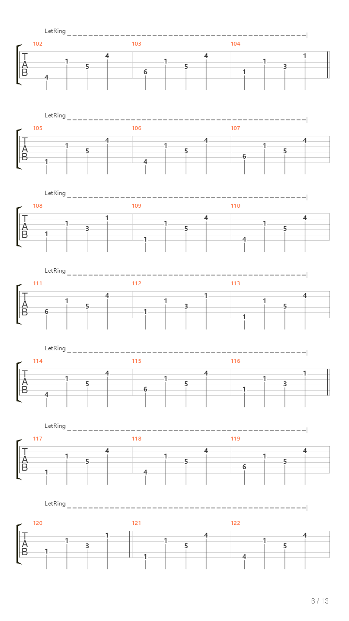 Song Of The Lamb吉他谱