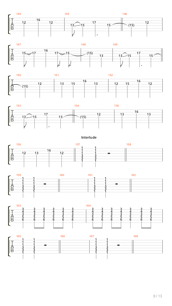 Song Of The Lamb吉他谱