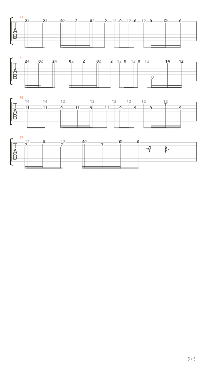 Rewind吉他谱