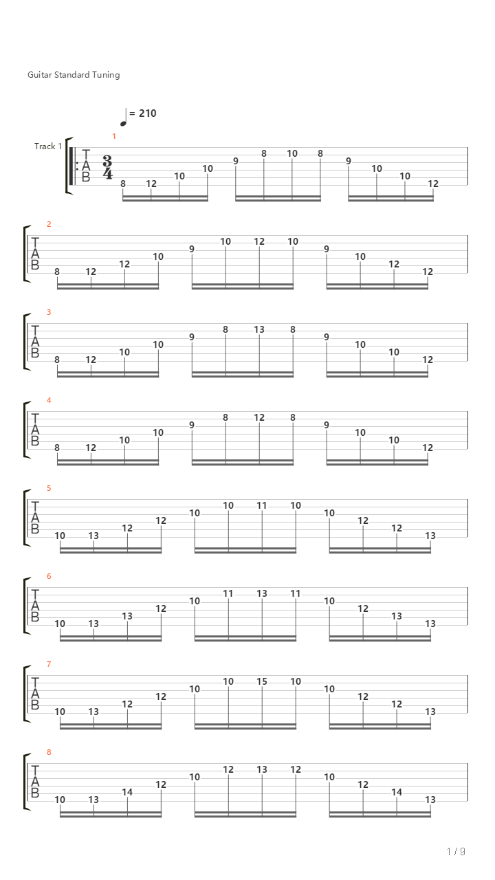 Flute Etude No 1 Op 15吉他谱