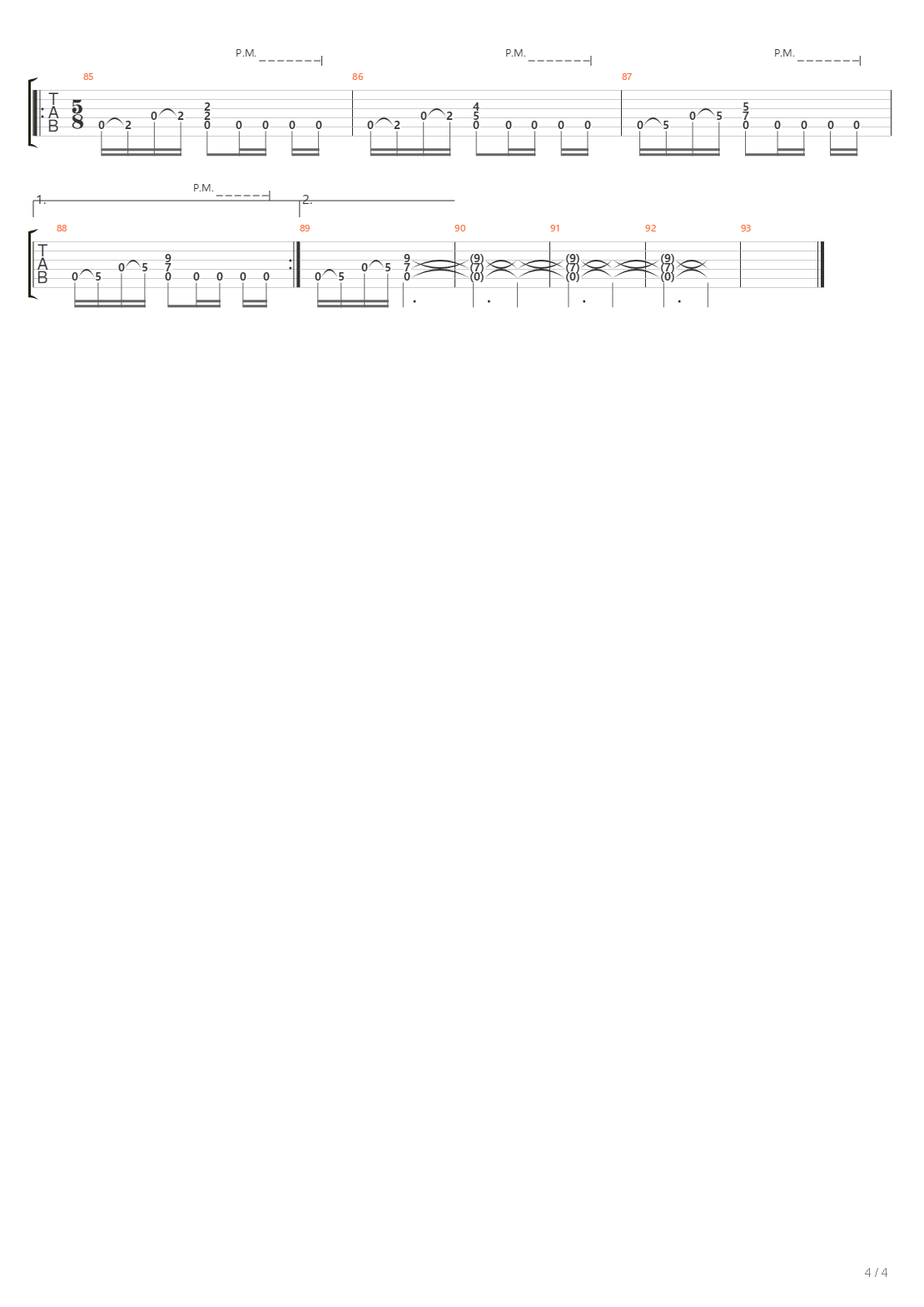 Algorhythm X吉他谱