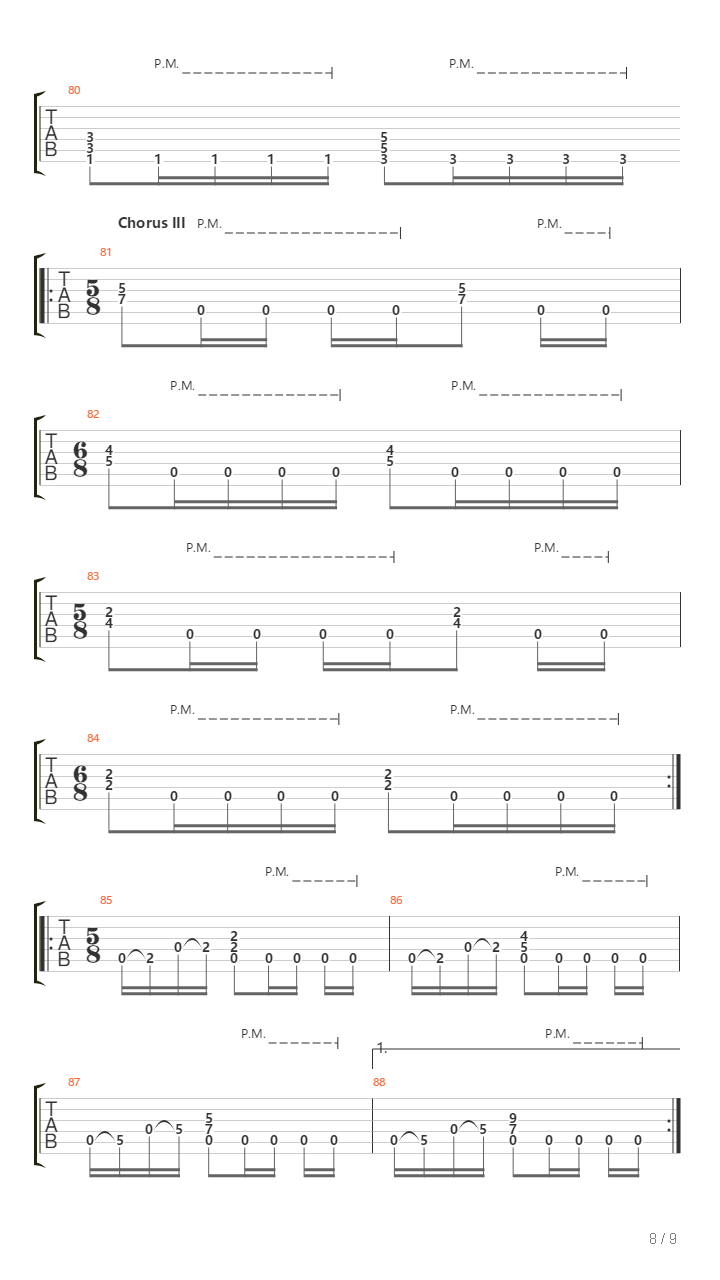 Algorhythm X吉他谱