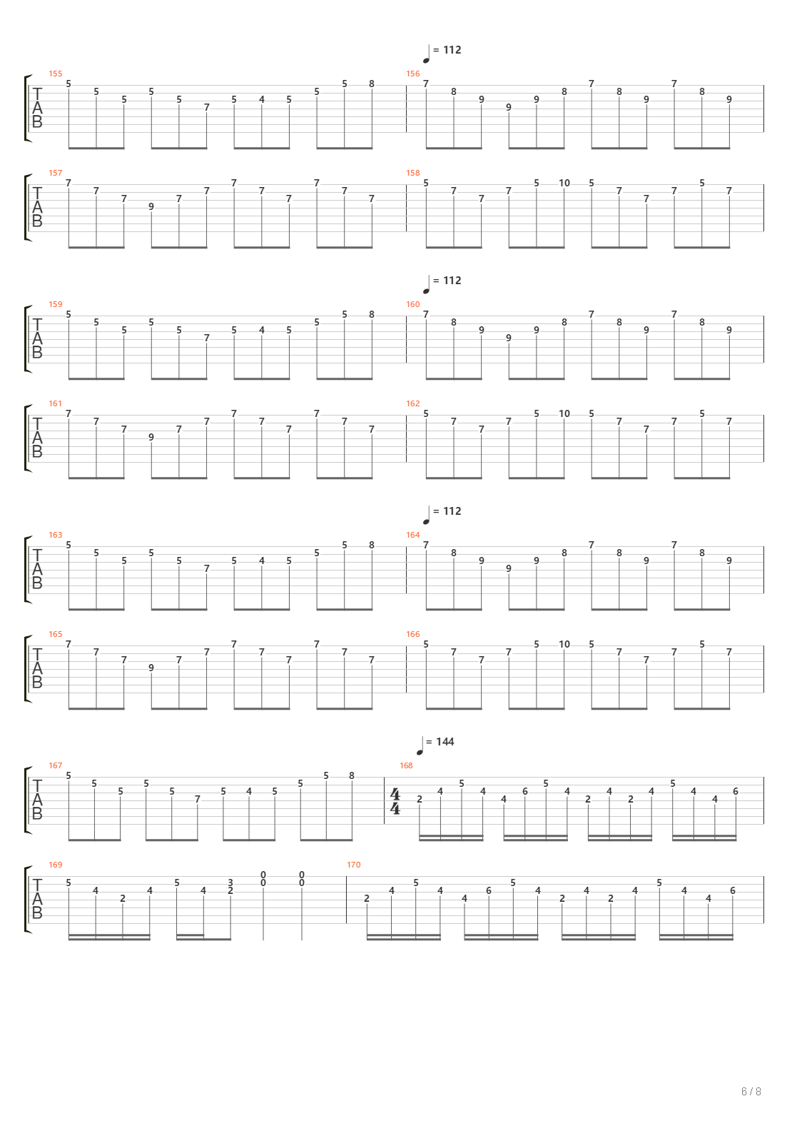 Halls Of The Blind吉他谱