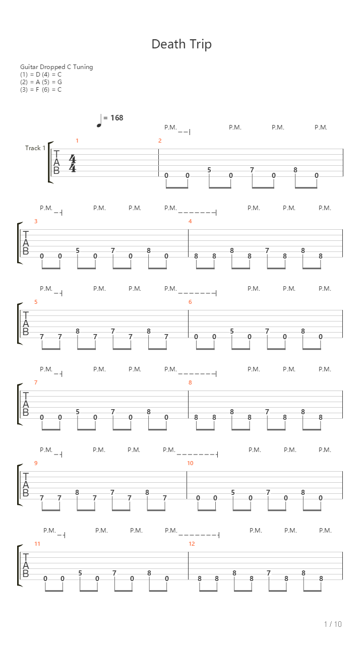 Death Trip吉他谱