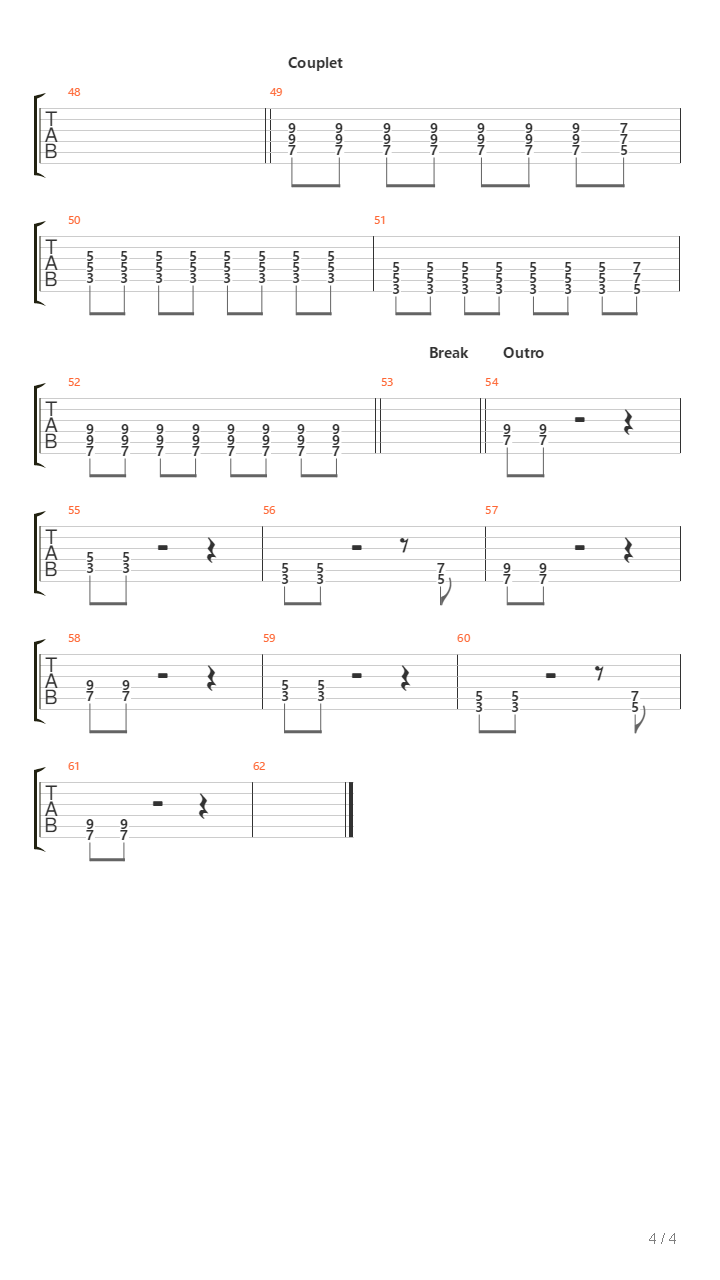 De Ridder吉他谱