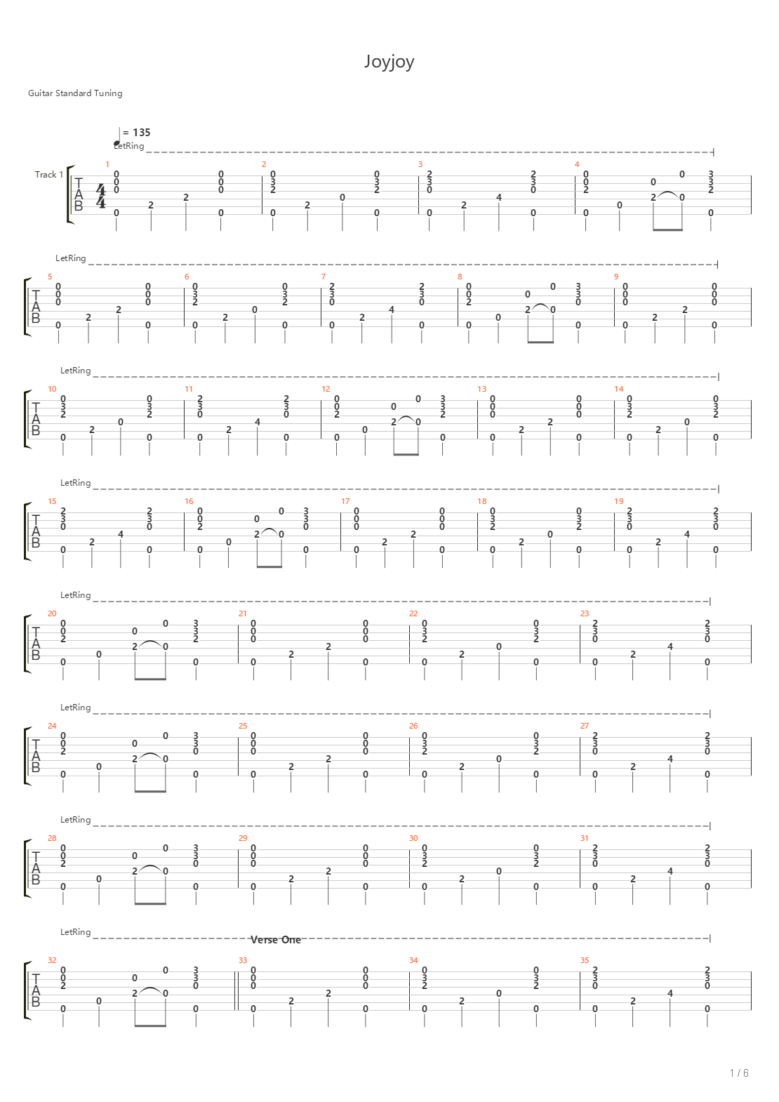 Joyjoy吉他谱