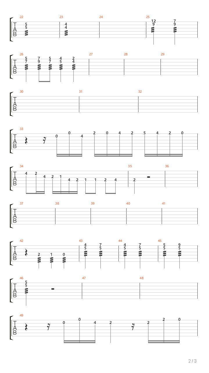 Tres Regalos吉他谱